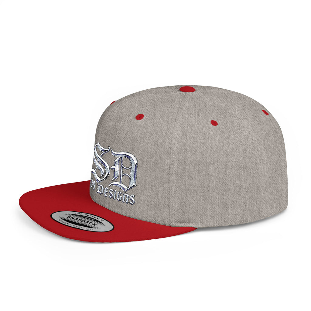 OSD - O'L SCOO DESIGNS  Vintage Gothic Flat Bill Snapback Hat — Old School Aesthetics Cap