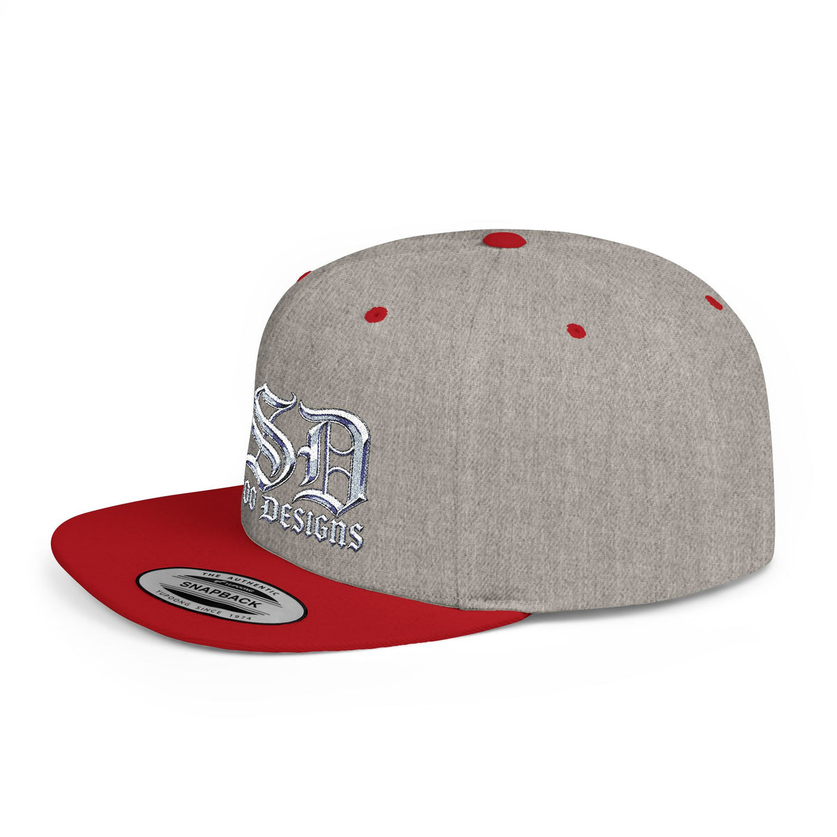 OSD - O'L SCOO DESIGNS  Vintage Gothic Flat Bill Snapback Hat — Old School Aesthetics Cap