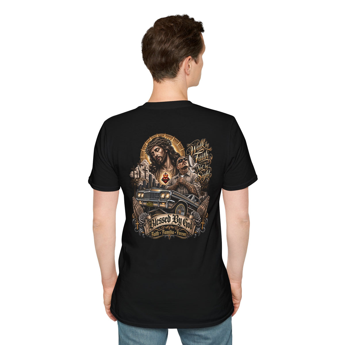 Religious Lowrider T Shirt — Everyday Casual T-Shirt