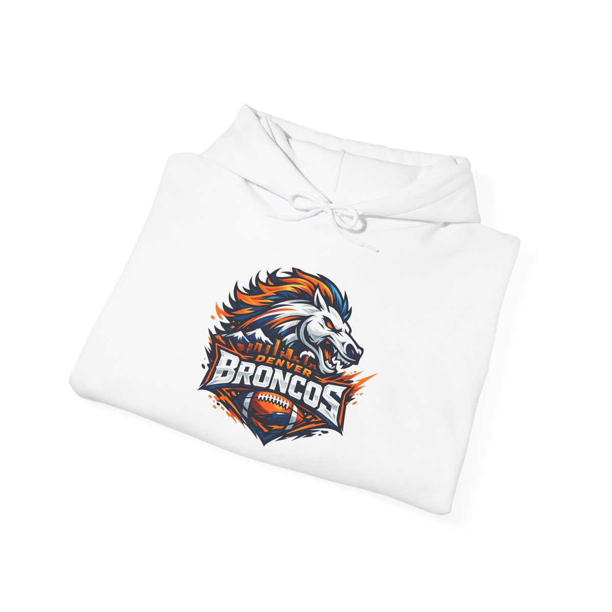 Broncos Fierce Hoodie — Team Logo Sleeve Pullover