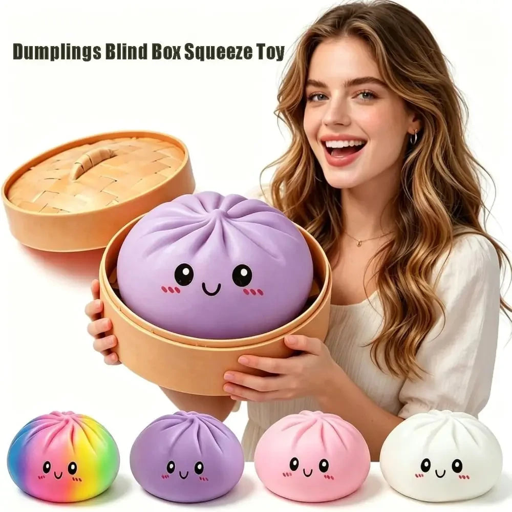 Extra Large Dumpling Squeeze Toy with Steamer