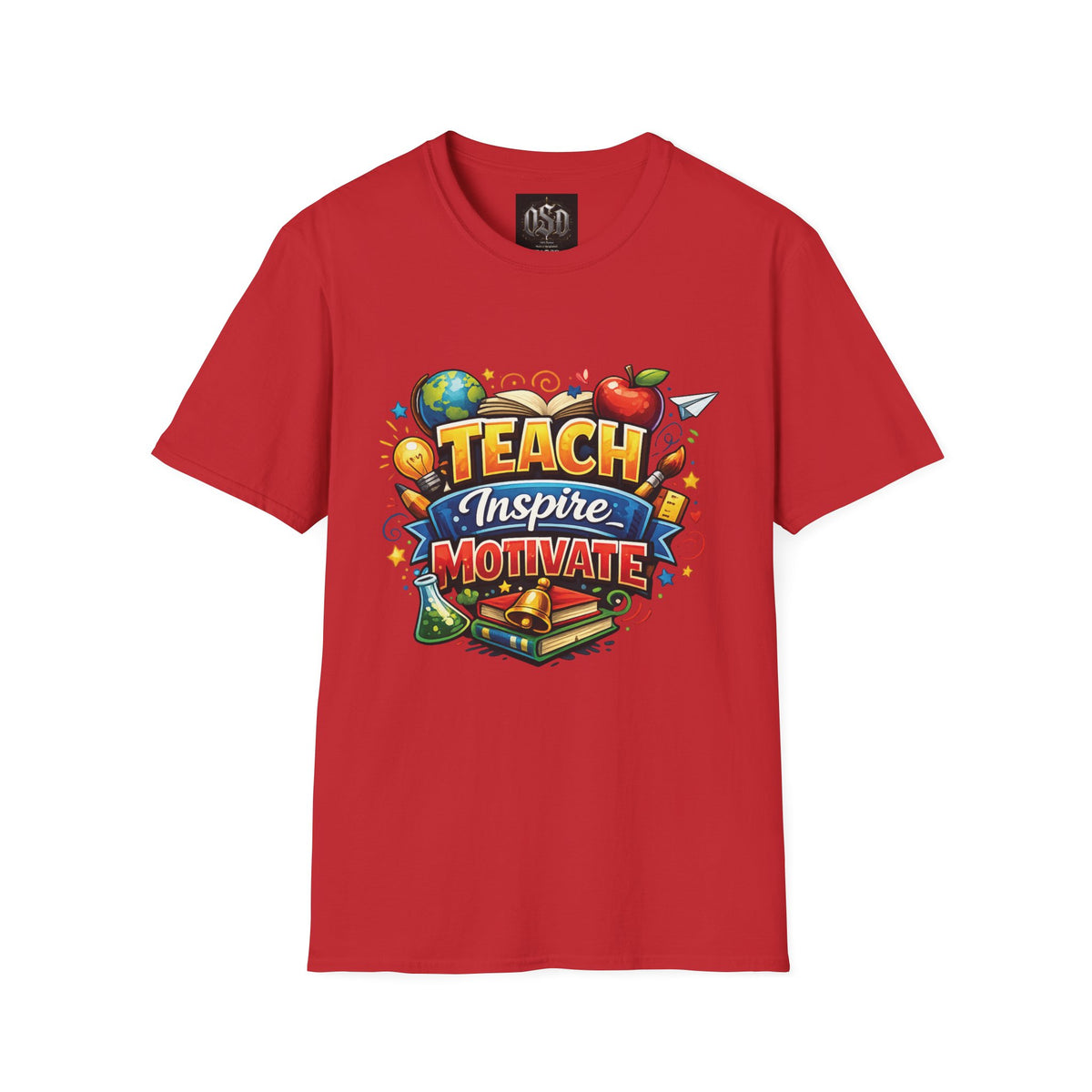 Teacher "Teach Inspire Motivate" T-Shirt — Colorful School Education Tee