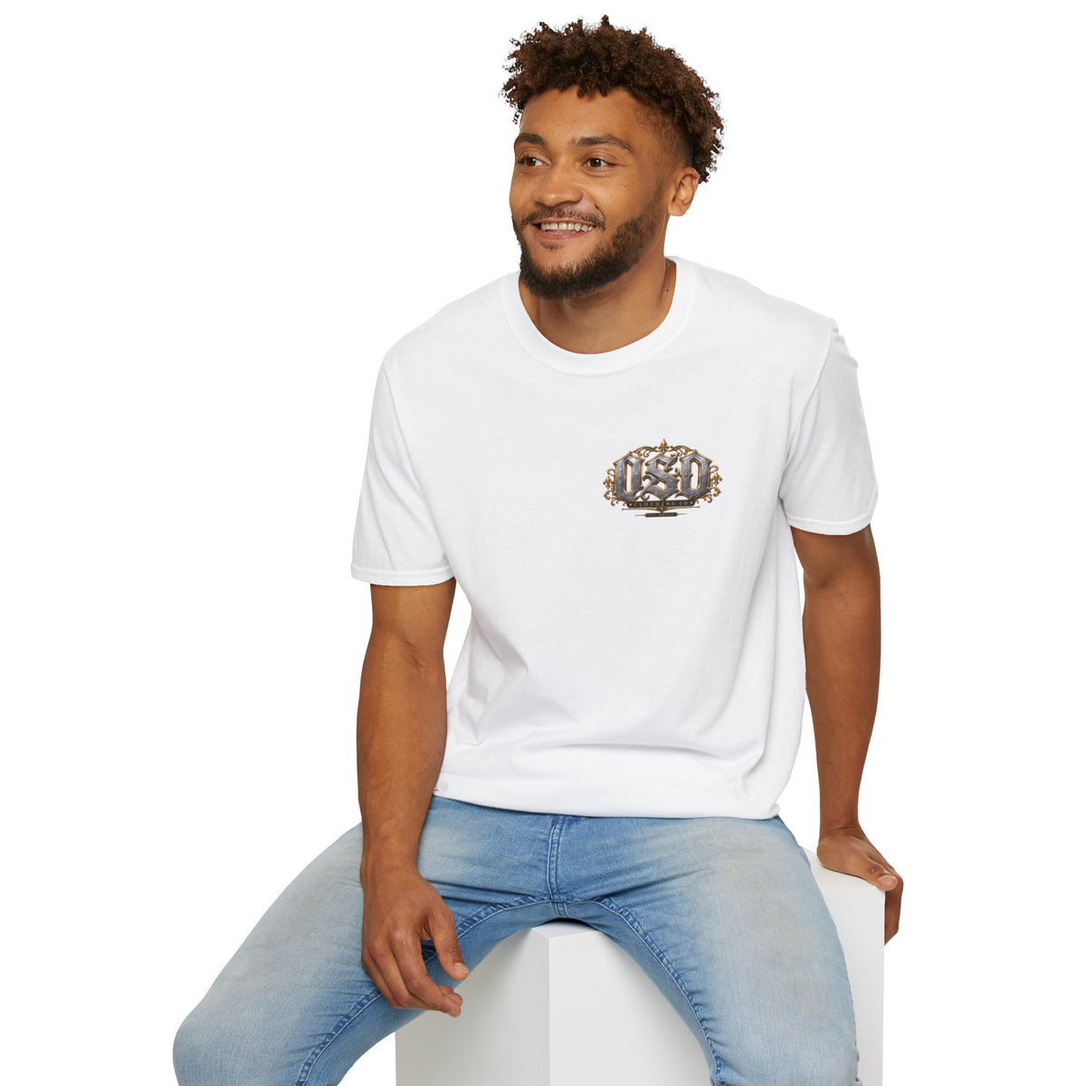1990 Vintage OSD Crest T-Shirt — Retro 90s Emblem Tee