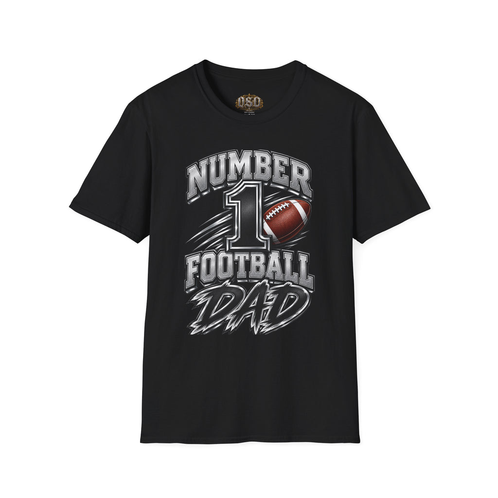 Number 1 Football Dad T-Shirt — Proud Football Dad Tee