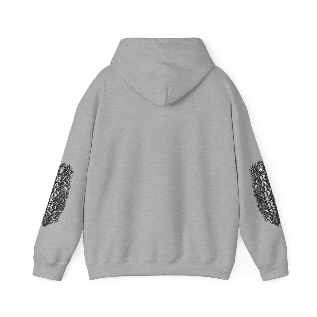 Las Vegas Raider Hoodie — Raider Graphic Pullover with Sleeve Art