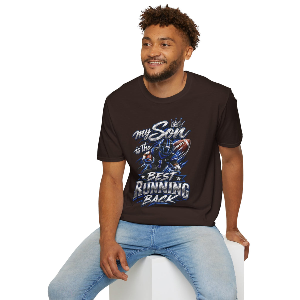 My Son is the Best Running Back T-Shirt — Football Mom/Dad Pride Tee