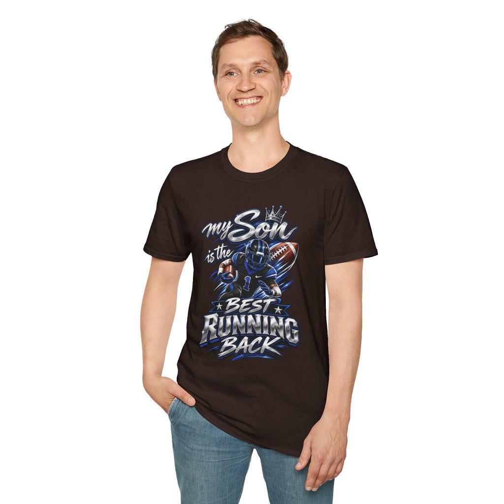 My Son is the Best Running Back T-Shirt — Football Mom/Dad Pride Tee