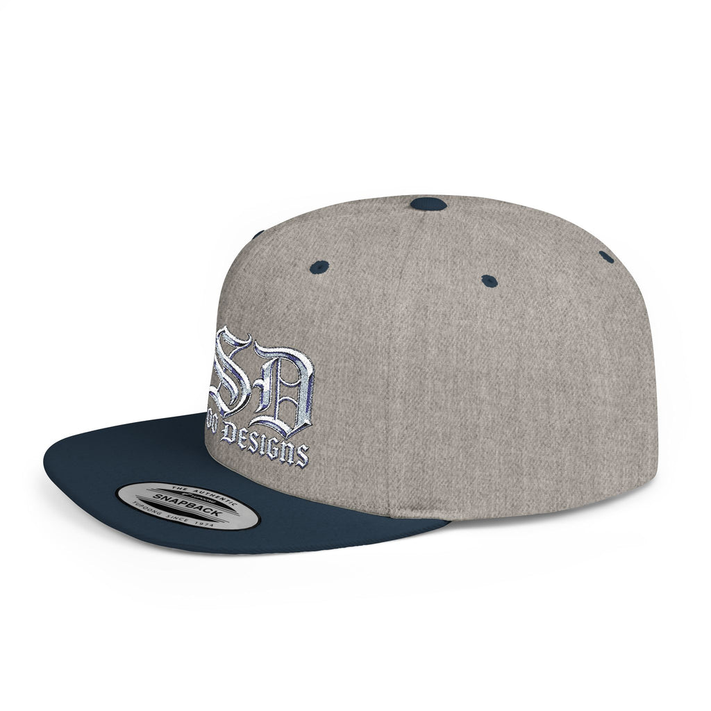 OSD - O'L SCOO DESIGNS  Vintage Gothic Flat Bill Snapback Hat — Old School Aesthetics Cap