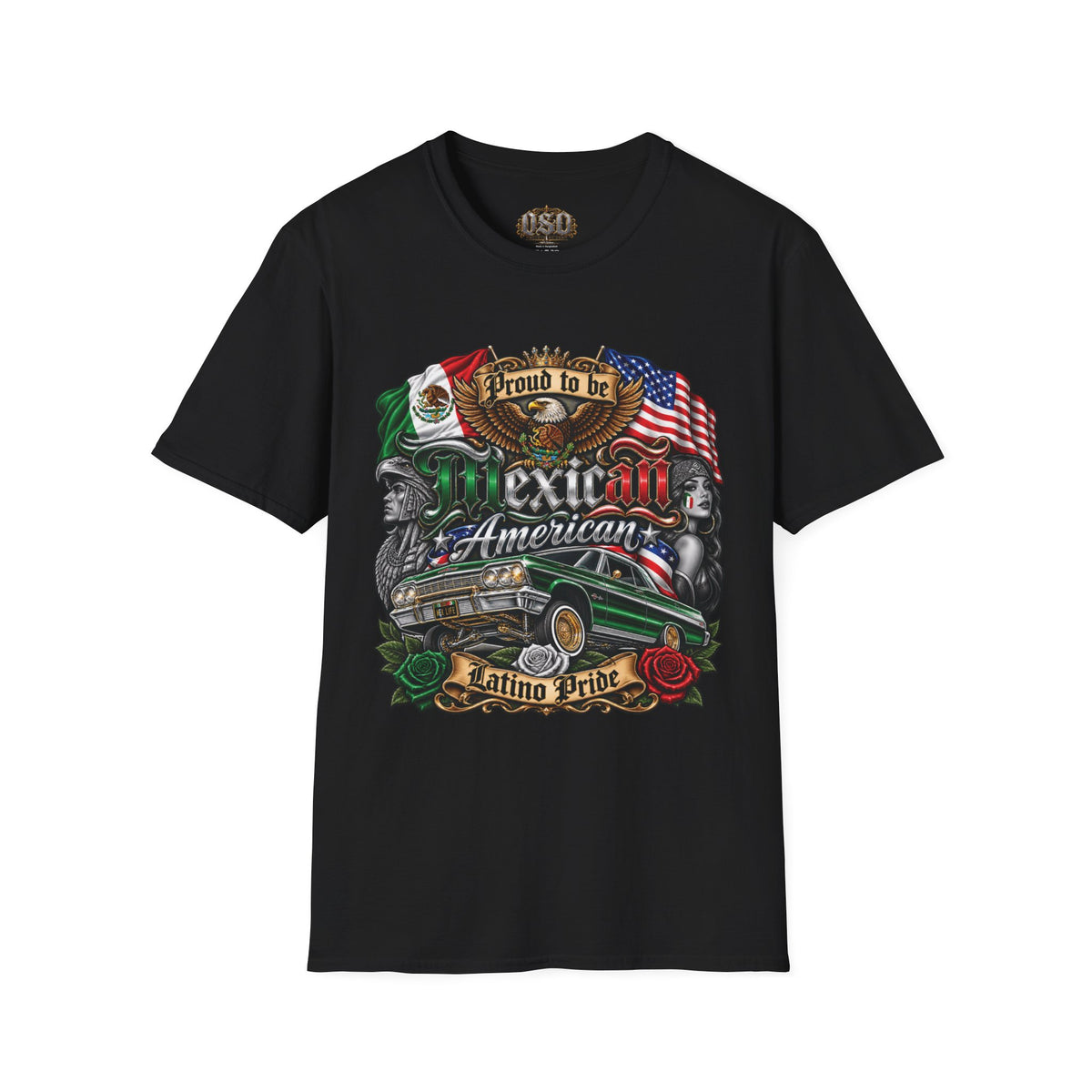 Mexican American Pride T-Shirt — "Proud to be Mexican American" Graphic Tee