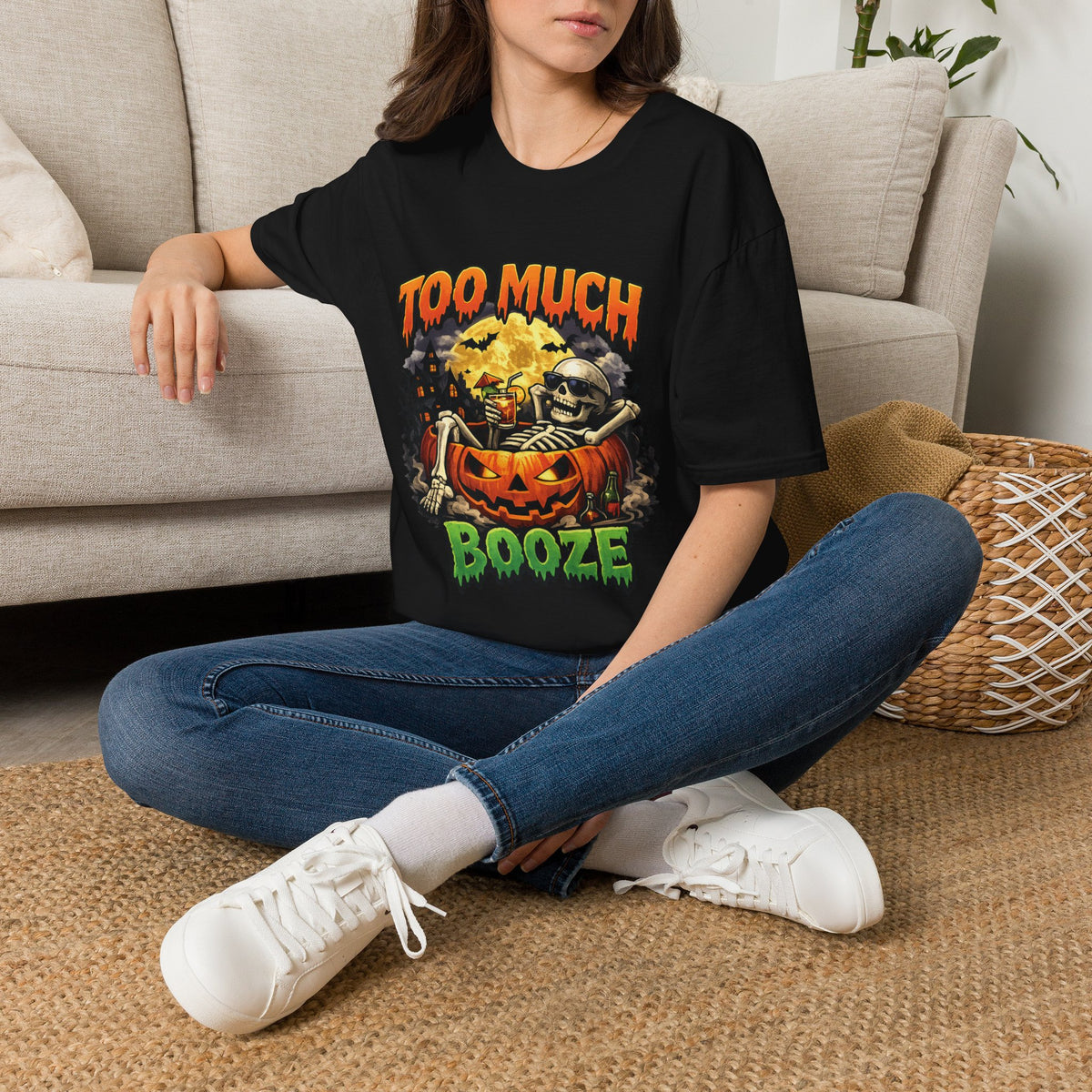 Too Much Booze Halloween T-Shirt