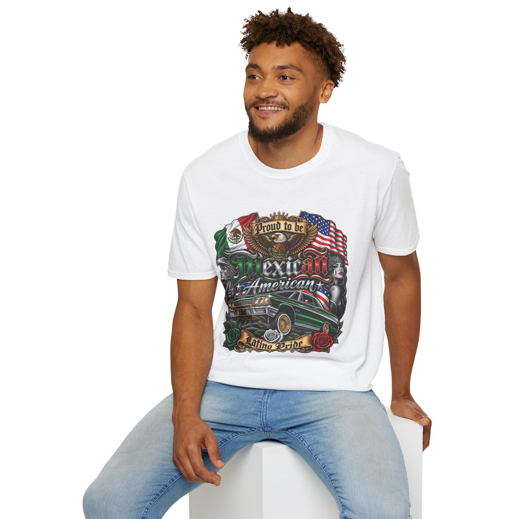 Mexican American Pride T-Shirt — "Proud to be Mexican American" Graphic Tee