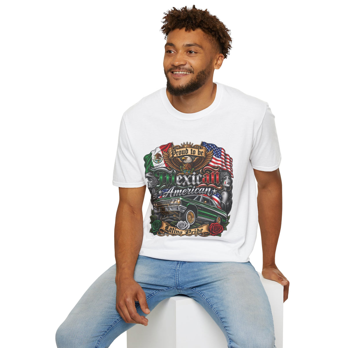 Mexican American Pride T-Shirt — "Proud to be Mexican American" Graphic Tee
