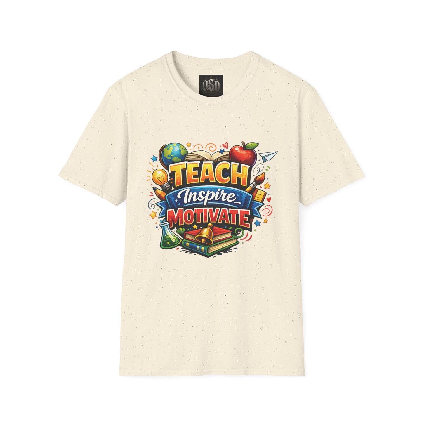Teacher "Teach Inspire Motivate" T-Shirt — Colorful School Education Tee