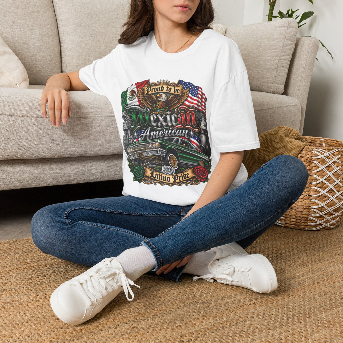 Mexican American Pride T-Shirt — "Proud to be Mexican American" Graphic Tee
