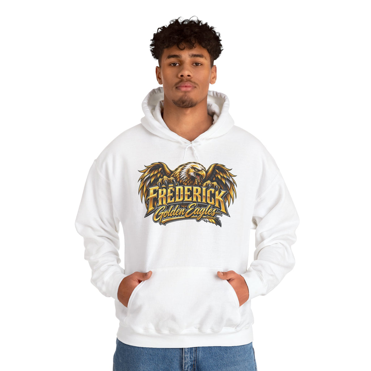 Frederick Golden Eagles Hoodie - Vintage Eagle School Spirit Sweatshirt