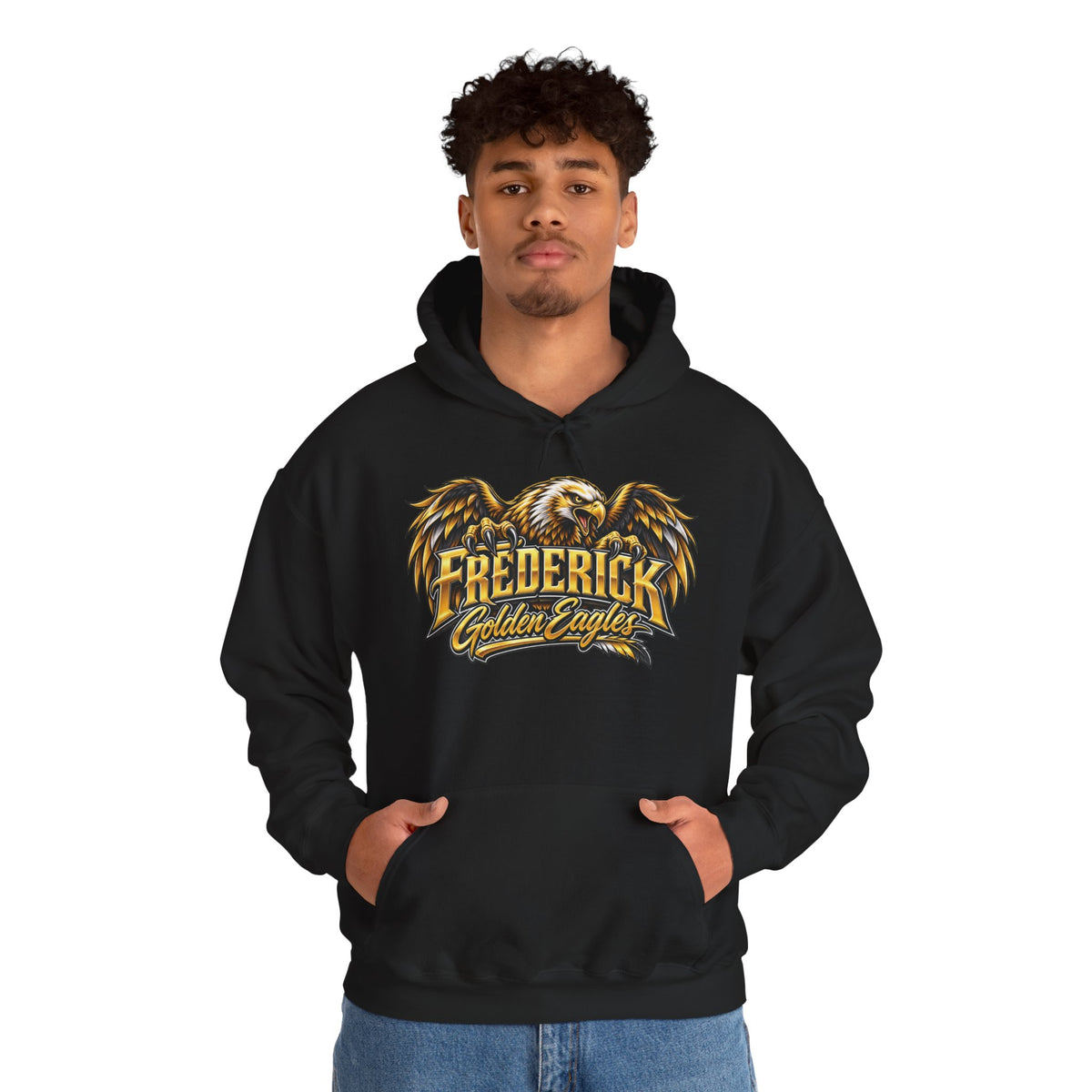 Frederick Golden Eagles Hoodie - Vintage Eagle School Spirit Sweatshirt