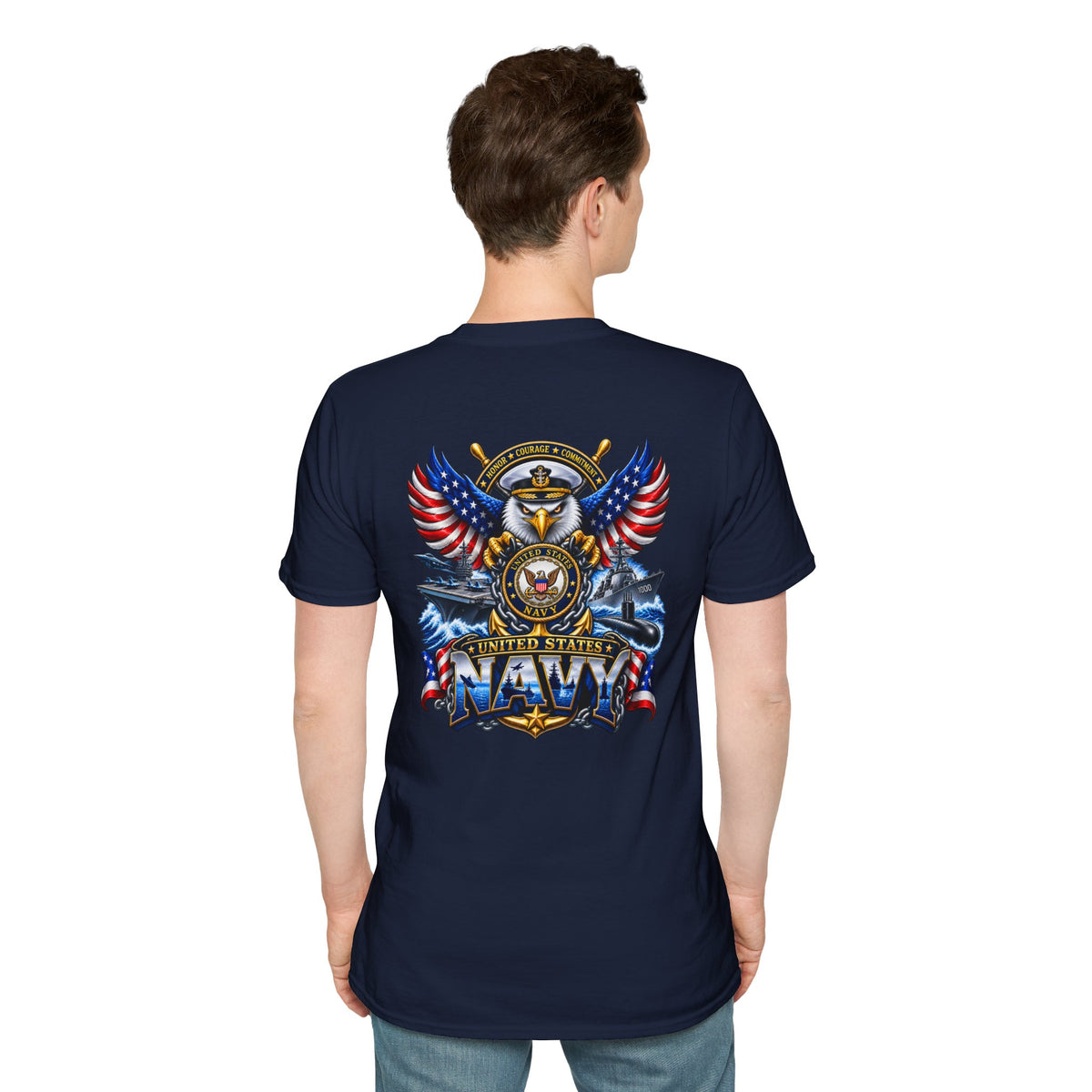 United States Navy T-Shirt — Classic Minimal White Tee