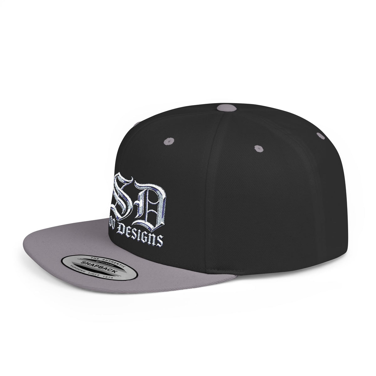 OSD - O'L SCOO DESIGNS  Vintage Gothic Flat Bill Snapback Hat — Old School Aesthetics Cap