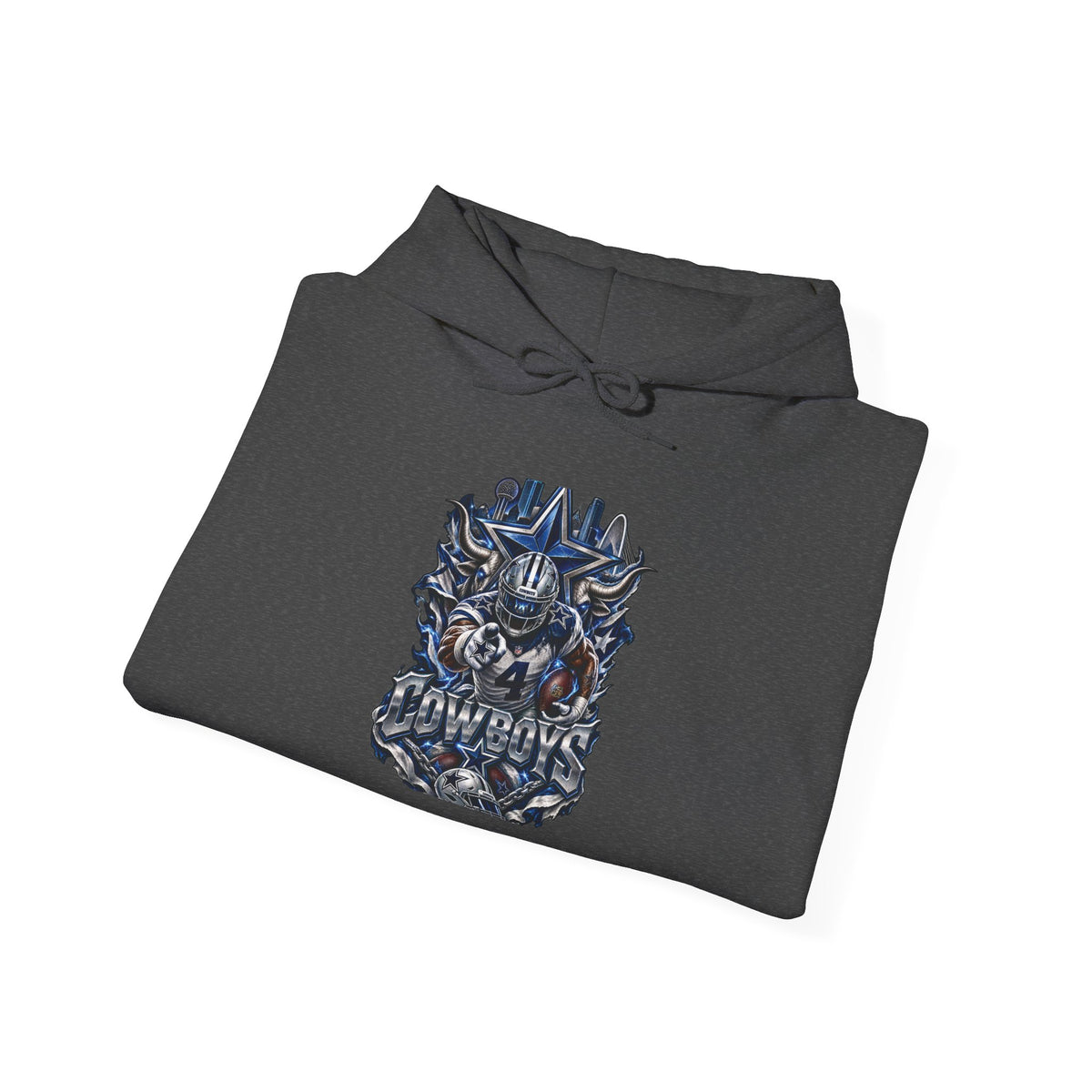Dallas Cowboys Graphic Hoodie - Game Day Or Everyday Use