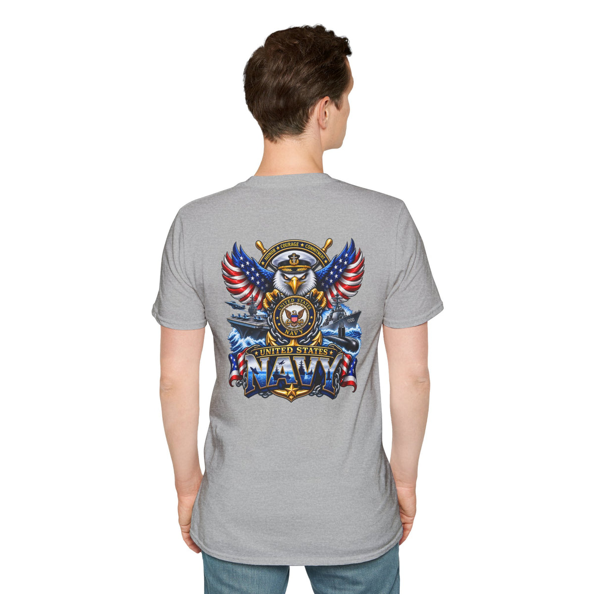 United States Navy T-Shirt — Classic Minimal White Tee