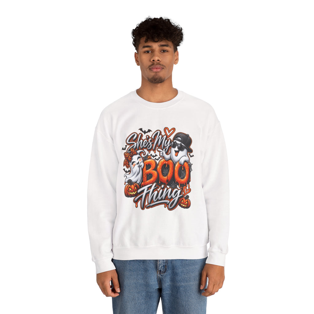 She’s My Boo Thing Sweatshirt — Cute Halloween Ghost Crewneck