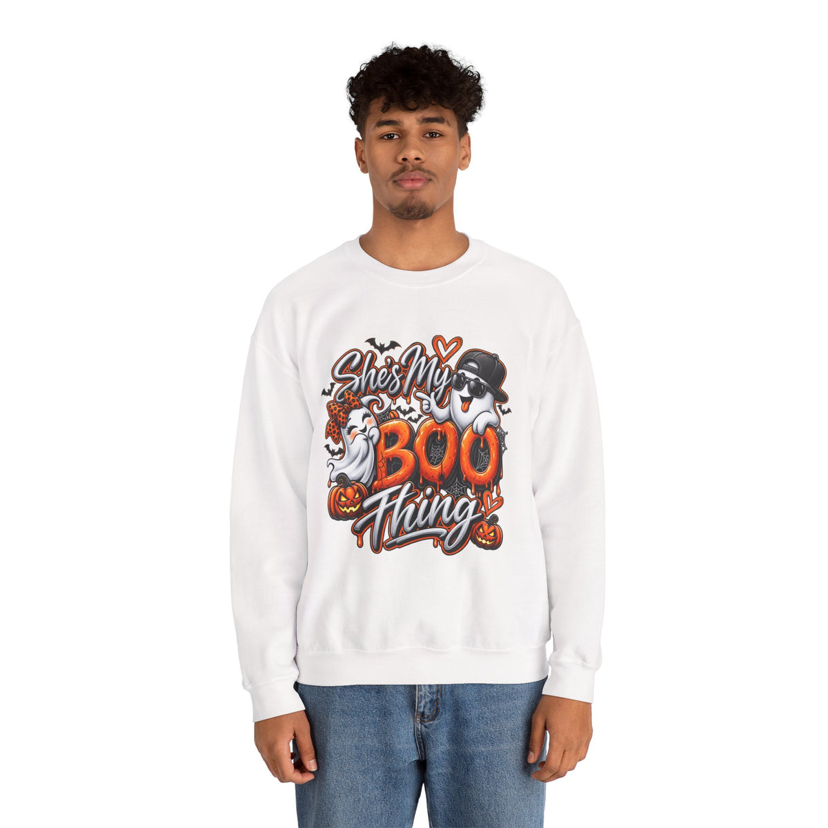 She’s My Boo Thing Sweatshirt — Cute Halloween Ghost Crewneck