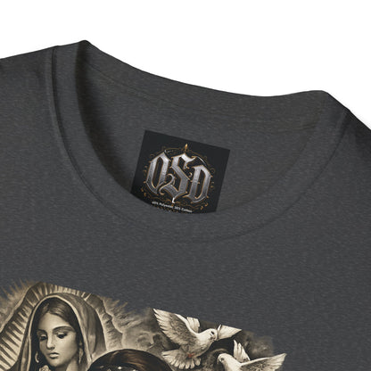 Chicana Lowrider Art T-Shirt – Virgen & Cholo Girl Vintage Streetwear