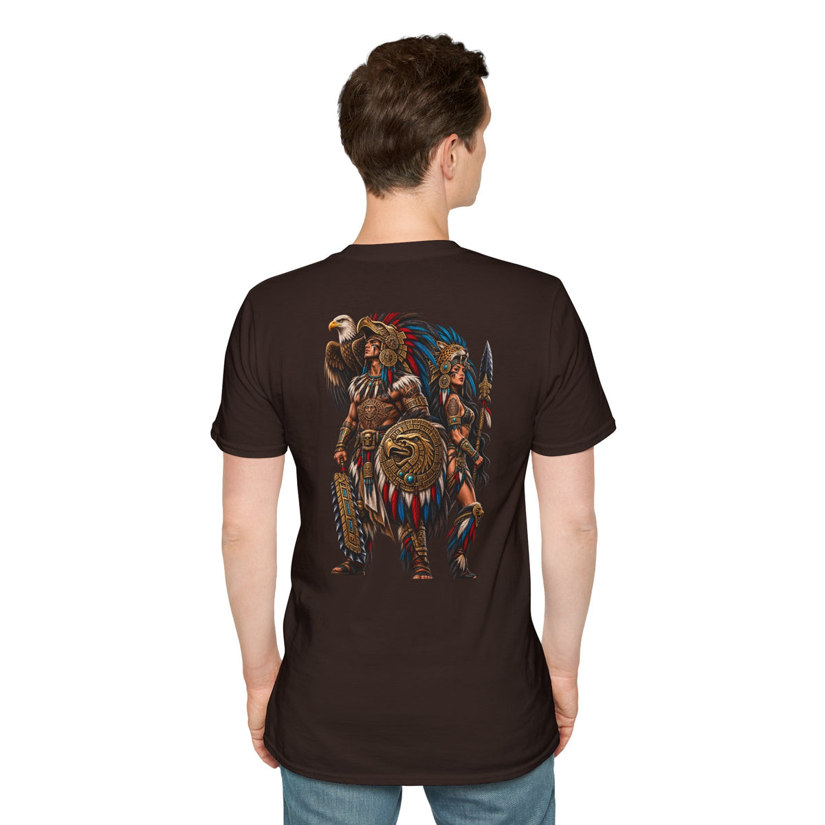 Aztec T‑Shirt — Classic Aztec Design Crewneck Tee