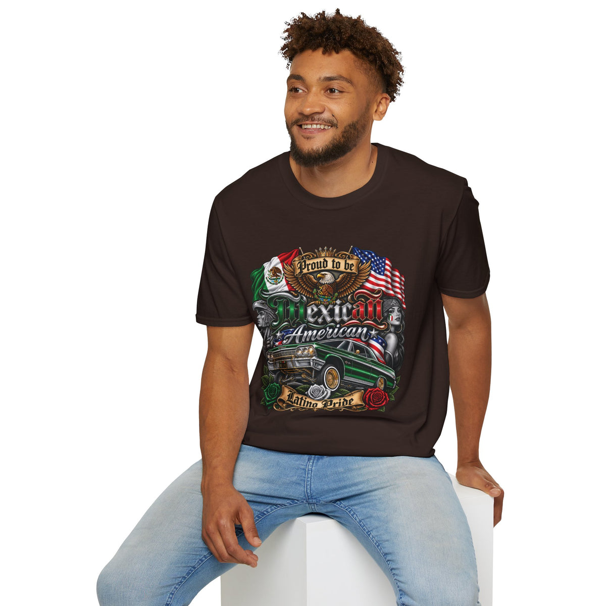 Mexican American Pride T-Shirt — "Proud to be Mexican American" Graphic Tee