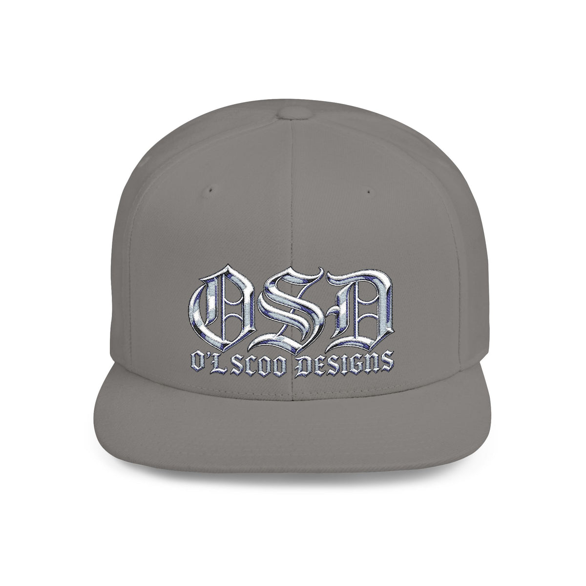 OSD - O'L SCOO DESIGNS  Vintage Gothic Flat Bill Snapback Hat — Old School Aesthetics Cap