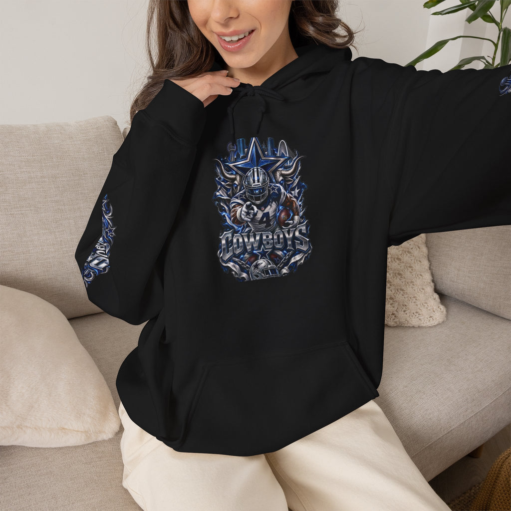 Dallas Cowboys Graphic Hoodie - Game Day Or Everyday Use
