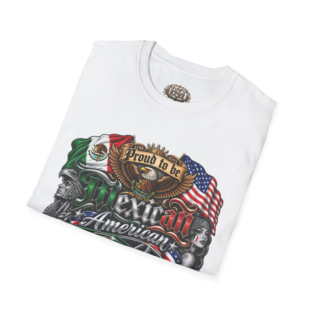 Mexican American Pride T-Shirt — "Proud to be Mexican American" Graphic Tee