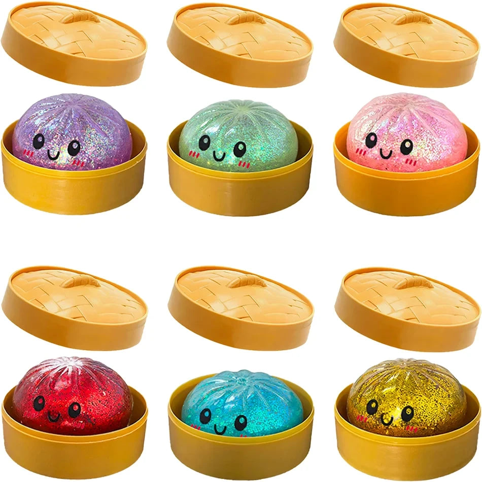 Glitter Dumpling Squishy Toy