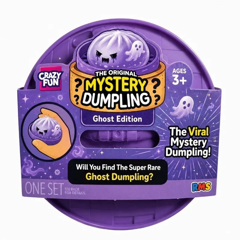 Glitter Ghost Dumpling Squishy Toy