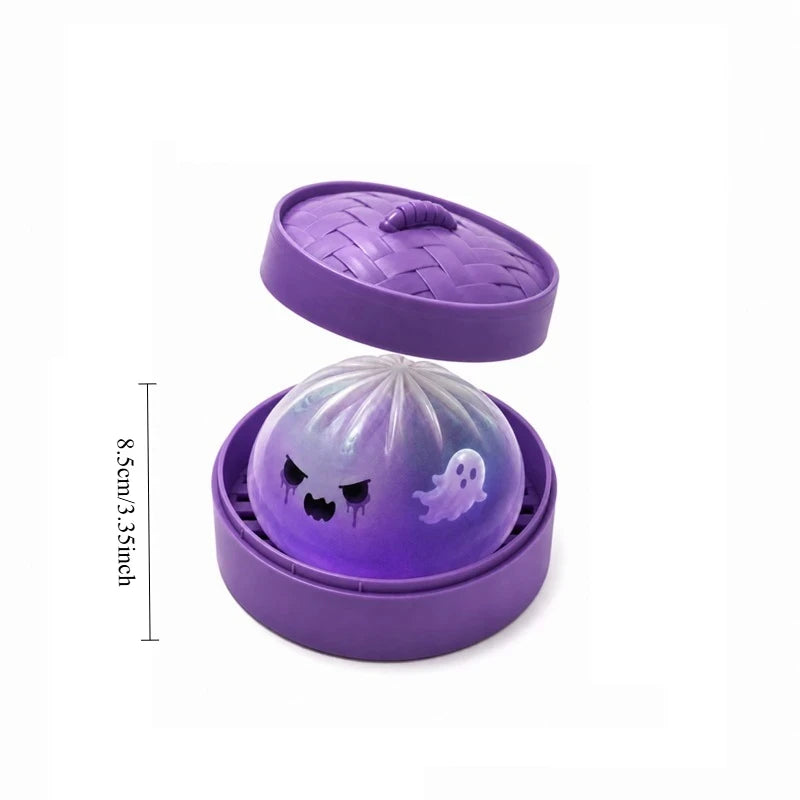 Glitter Ghost Dumpling Squishy Toy