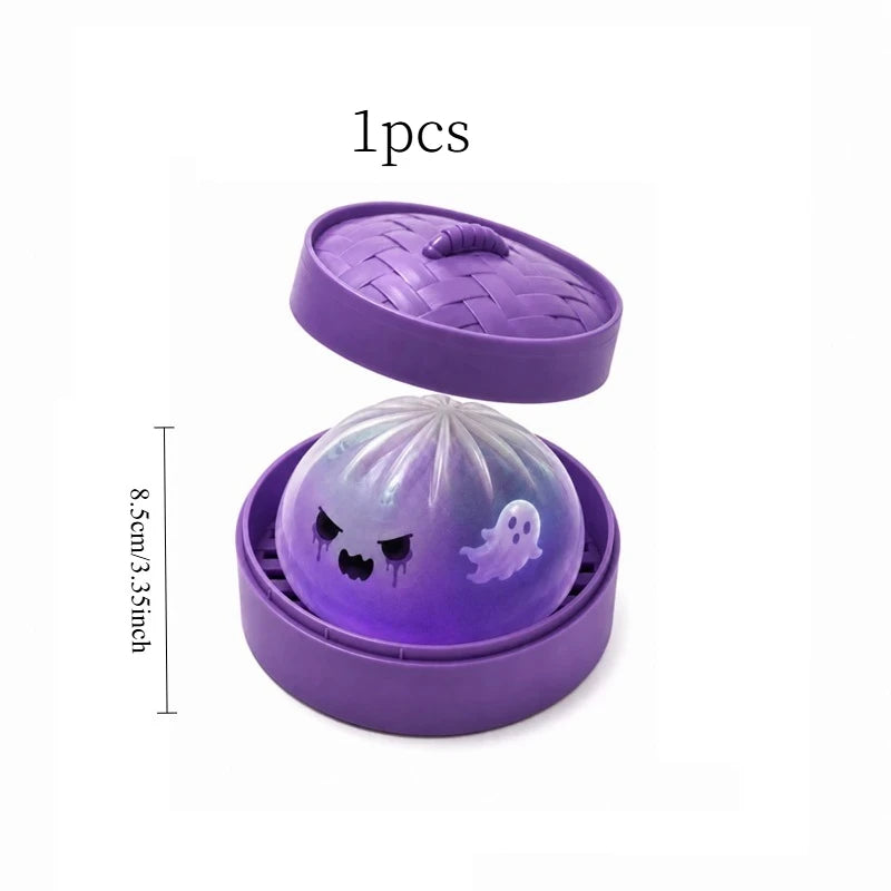 Glitter Ghost Dumpling Squishy Toy