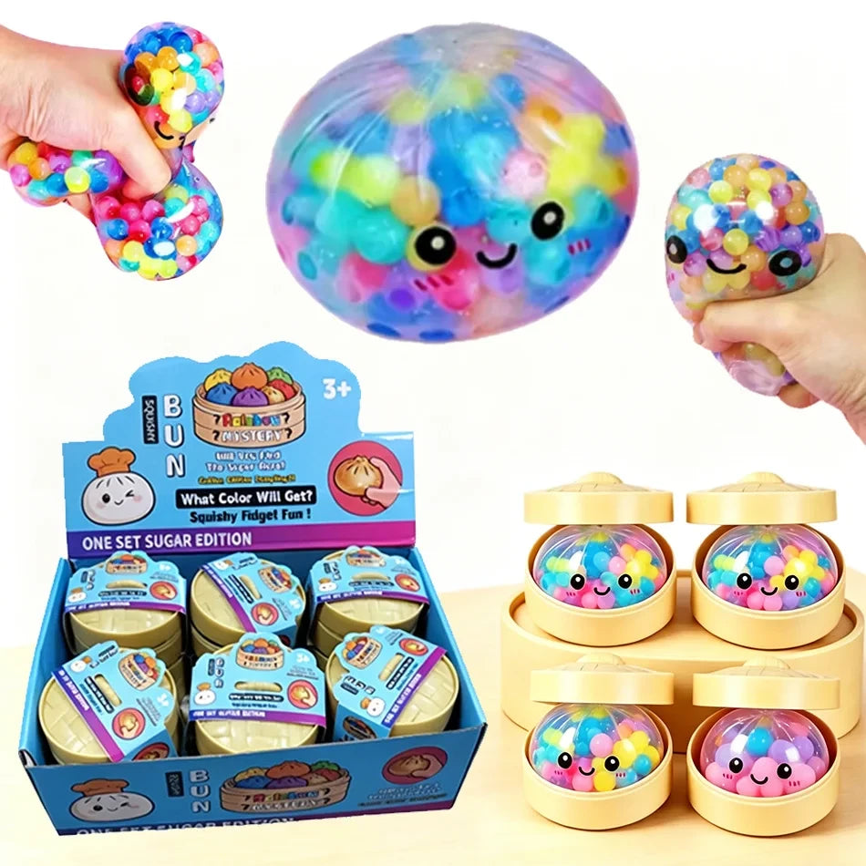 Rainbow Bead Dumpling Fidget Toy