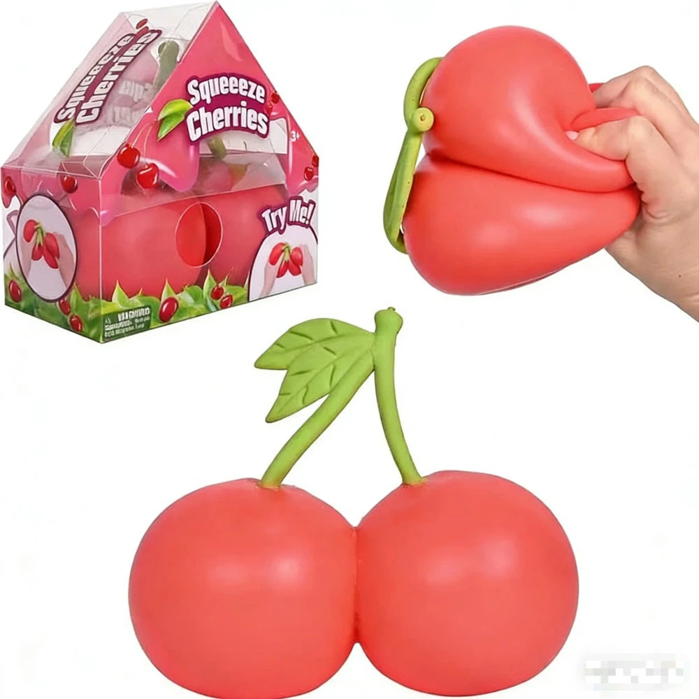Cherry Squeezy Stress Relief Sensory Toy