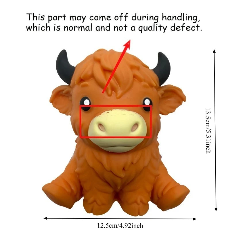 Jumbo Highland Cow Stress Ball