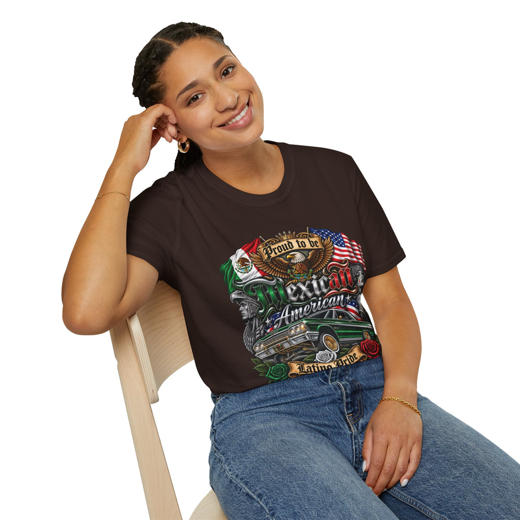 Mexican American Pride T-Shirt — "Proud to be Mexican American" Graphic Tee