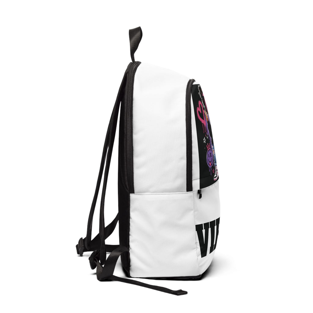 Vibin' Girl Graphic Backpack — 'Be You' Streetwear School Bag