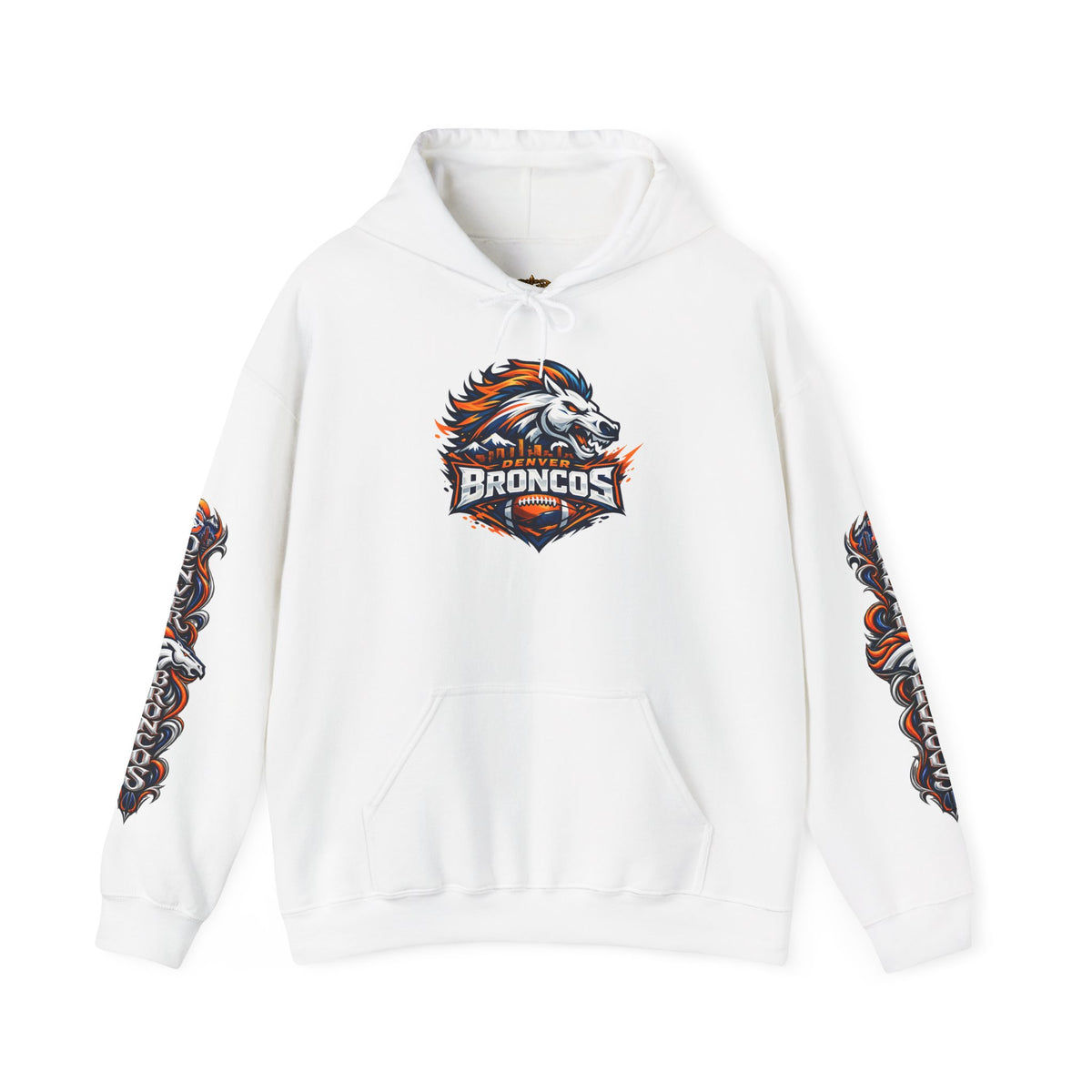 Broncos Fierce Hoodie — Team Logo Sleeve Pullover