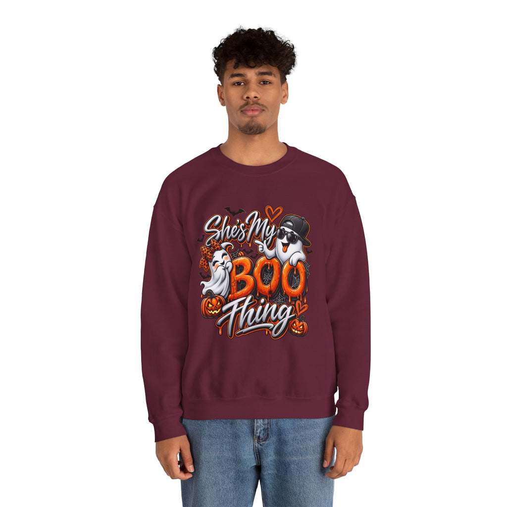 She’s My Boo Thing Sweatshirt — Cute Halloween Ghost Crewneck