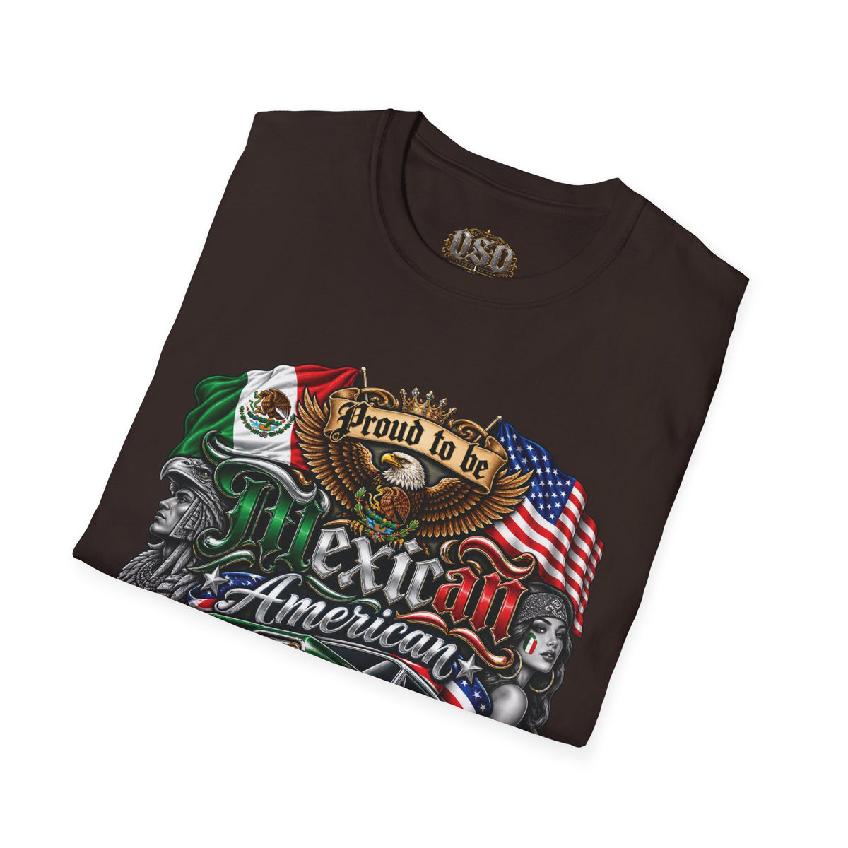 Mexican American Pride T-Shirt — "Proud to be Mexican American" Graphic Tee