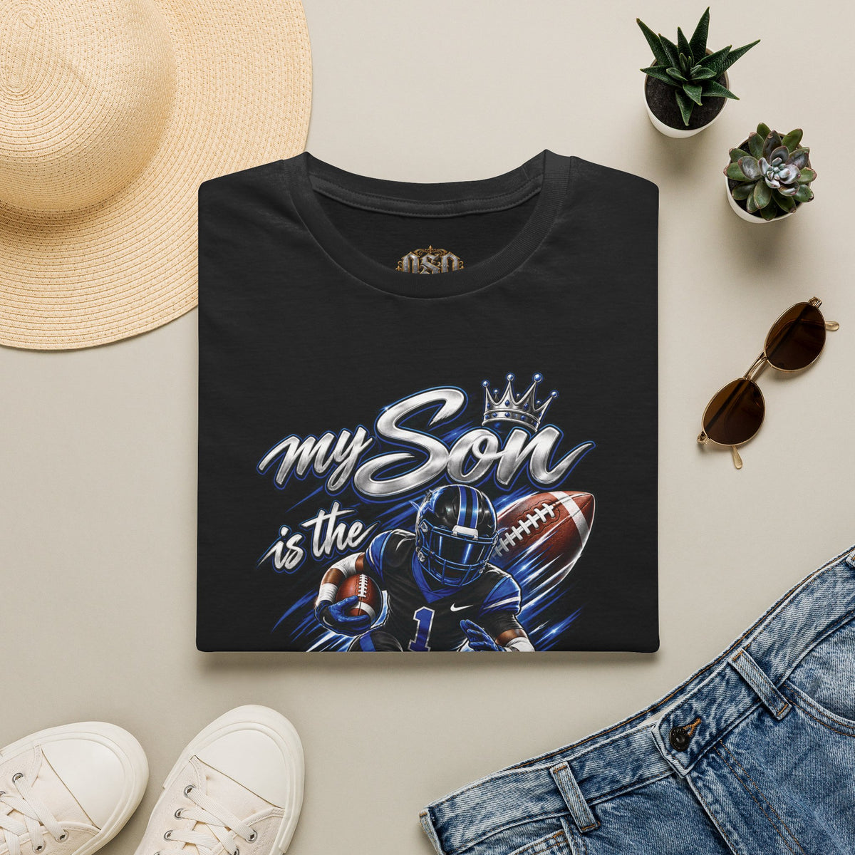 My Son is the Best Running Back T-Shirt — Football Mom/Dad Pride Tee