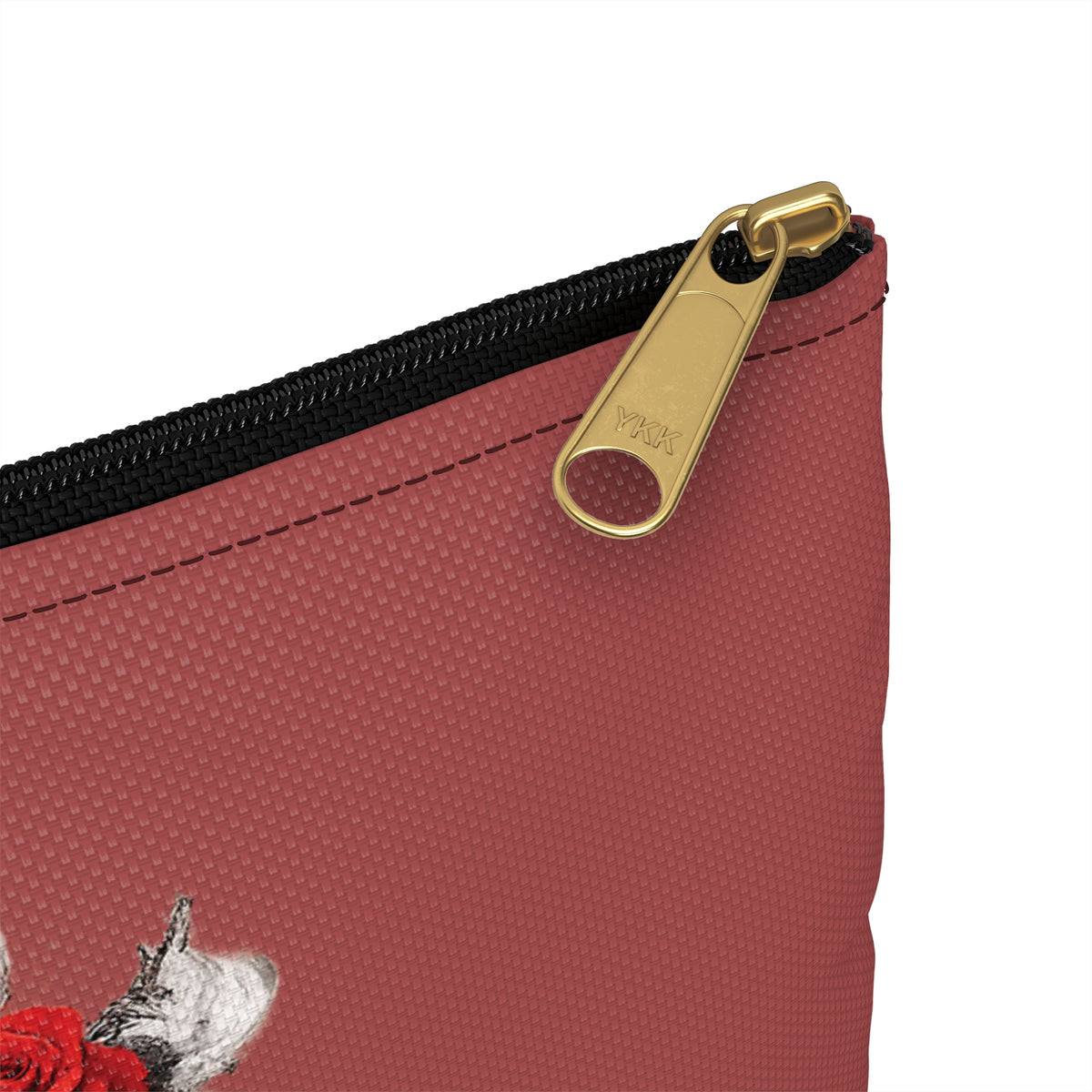 Gothic Rose Sword Accessory Pouch — Vintage OSD Crest Makeup Bag