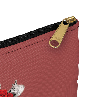 Gothic Rose Sword Accessory Pouch — Vintage OSD Crest Makeup Bag
