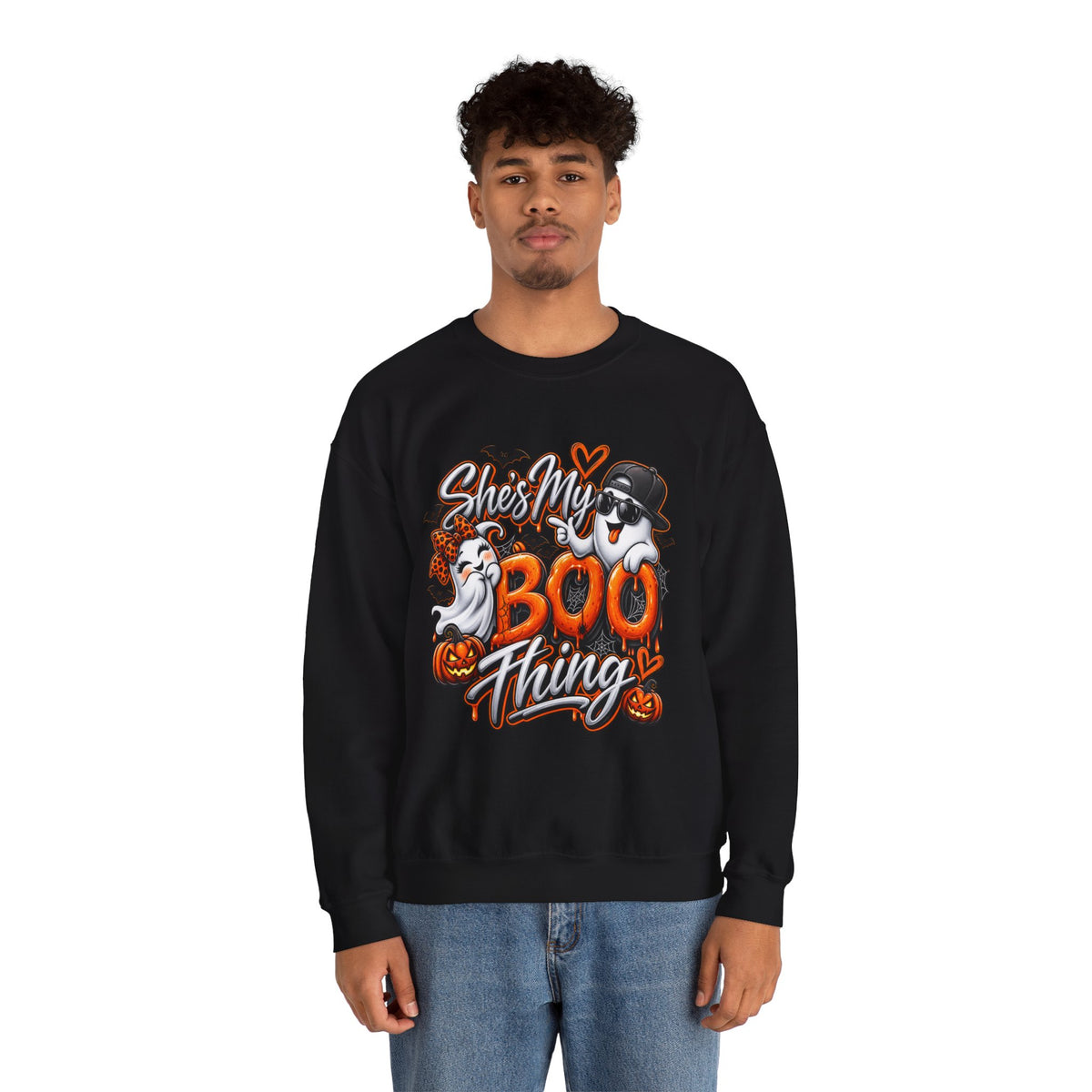 She’s My Boo Thing Sweatshirt — Cute Halloween Ghost Crewneck