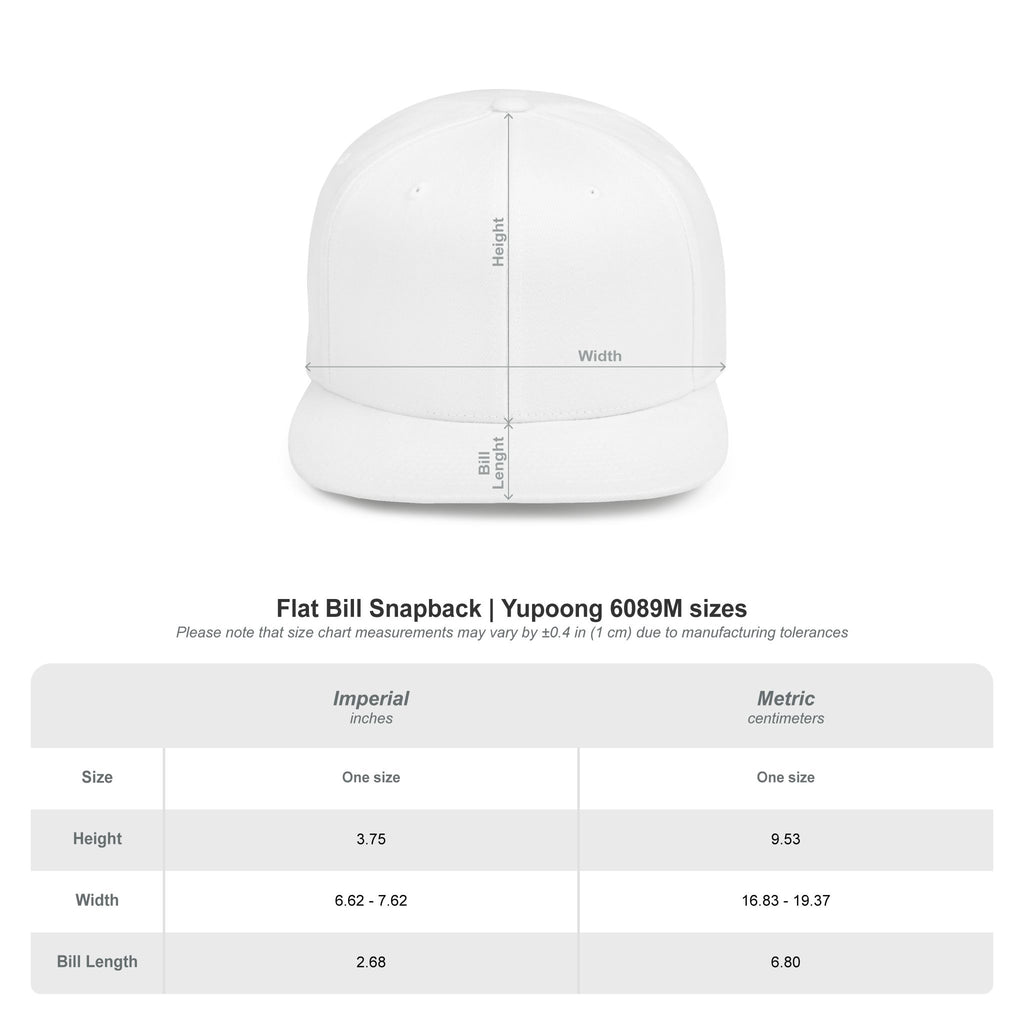 OSD - O'L SCOO DESIGNS  Vintage Gothic Flat Bill Snapback Hat — Old School Aesthetics Cap