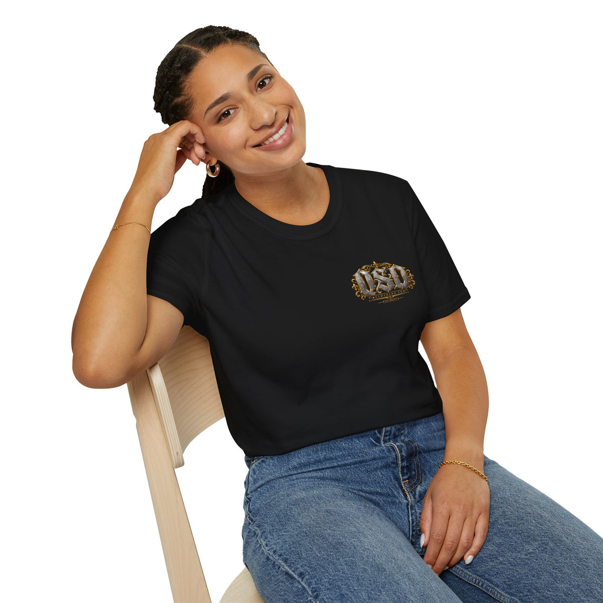 1990 Vintage OSD Crest T-Shirt — Retro 90s Emblem Tee